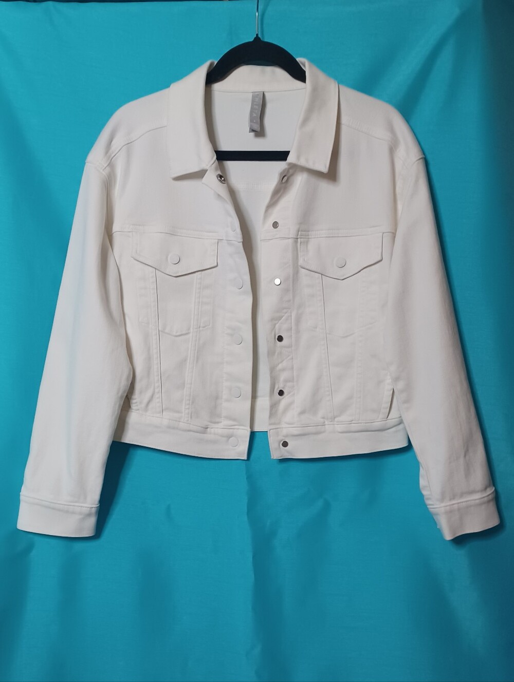 Athleta Women's White Jean Jacket - Button Front. Size S